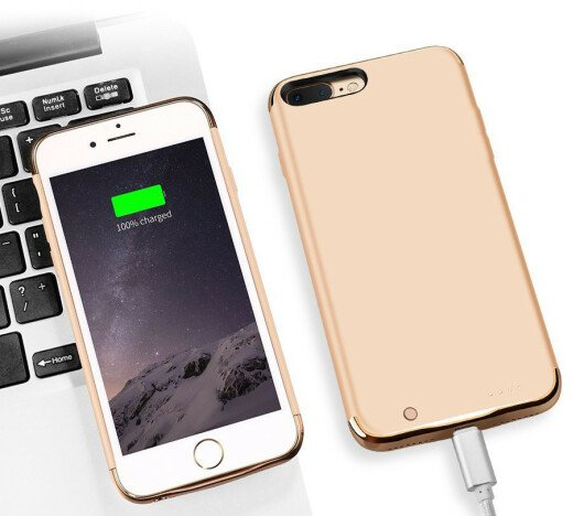 Husa Baterie Ultraslim iPhone 7, iUni Joyroom 2500mAh, Gold